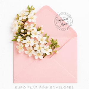 Sobres color rosa ruborizado, para añadir a cualquier pedido de impresión - Freshmint paperie