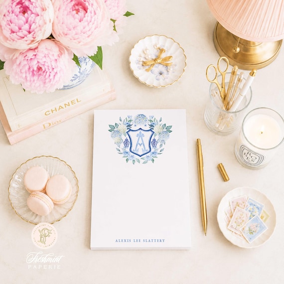 Custom Ginger Jar Monogram Notepad - 5x7