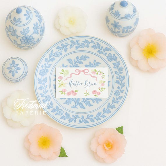 Matching PLACE CARDS - To match any invitation design order - Freshmint Paperie