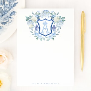Custom Ginger Jar Monogram Notepad - 5x7