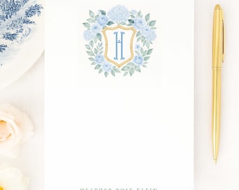 Custom Ginger Jar Monogram Notepad - 5x7