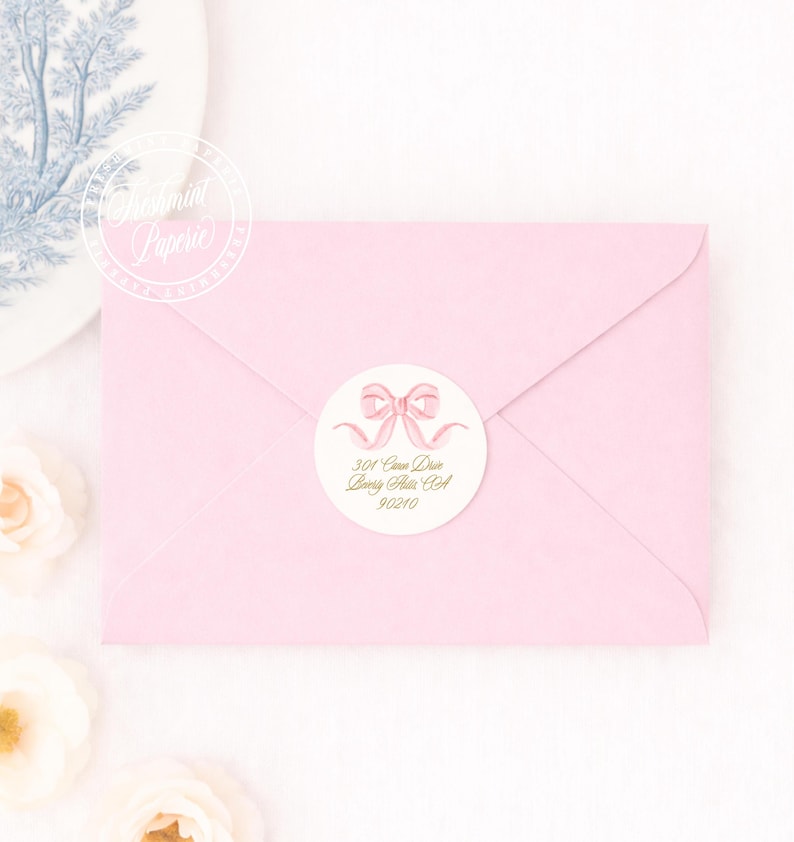 Stickers voor retouradressen die bij elke uitnodiging in onze shop passen afbeelding 2