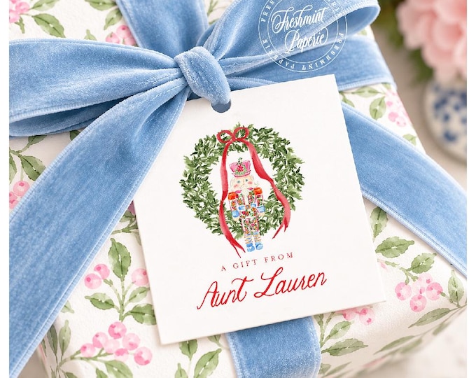 Personalized Nutcracker Gift Tags: Set of 25