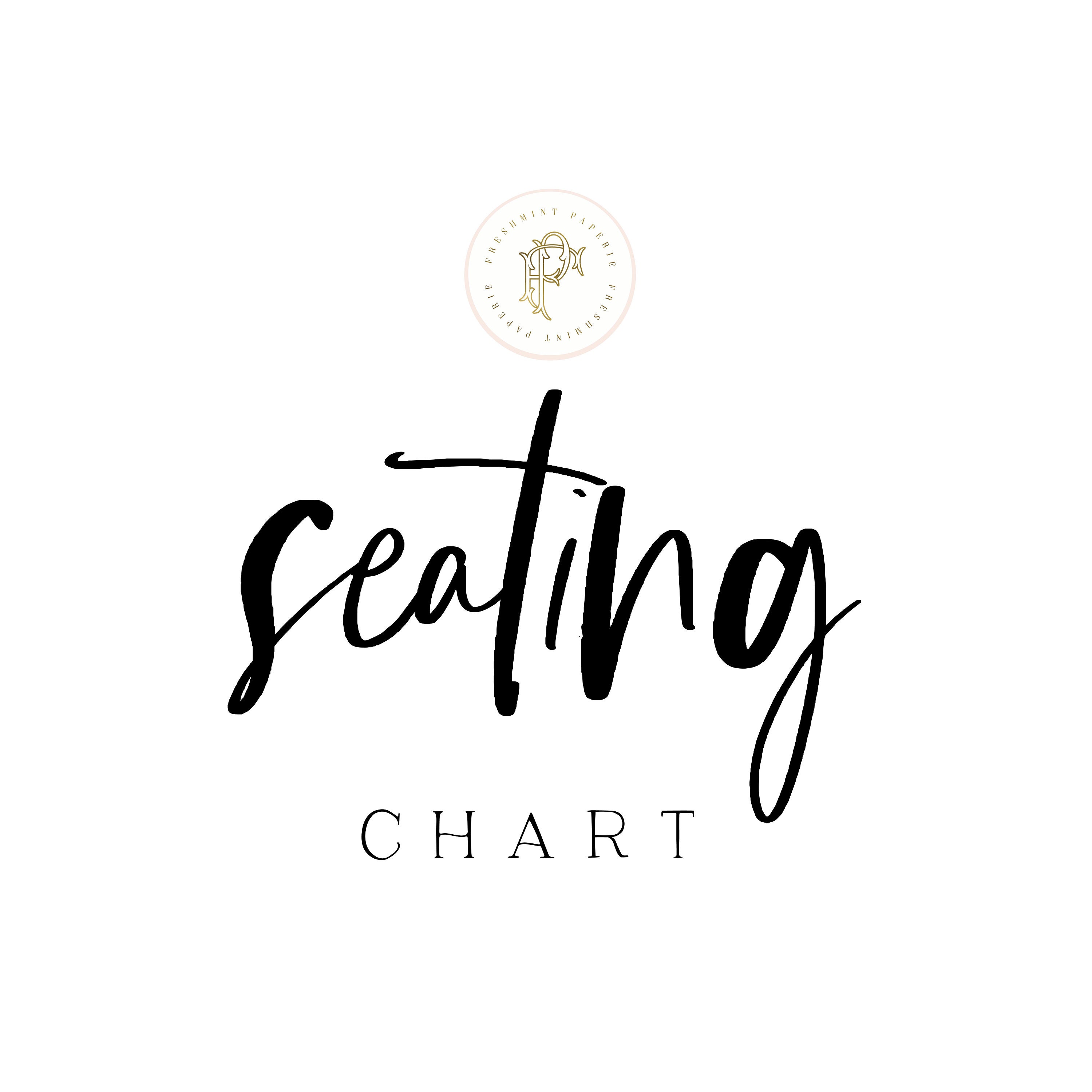 Printable Seating Chart To Match Invitation Design Seating Chart 