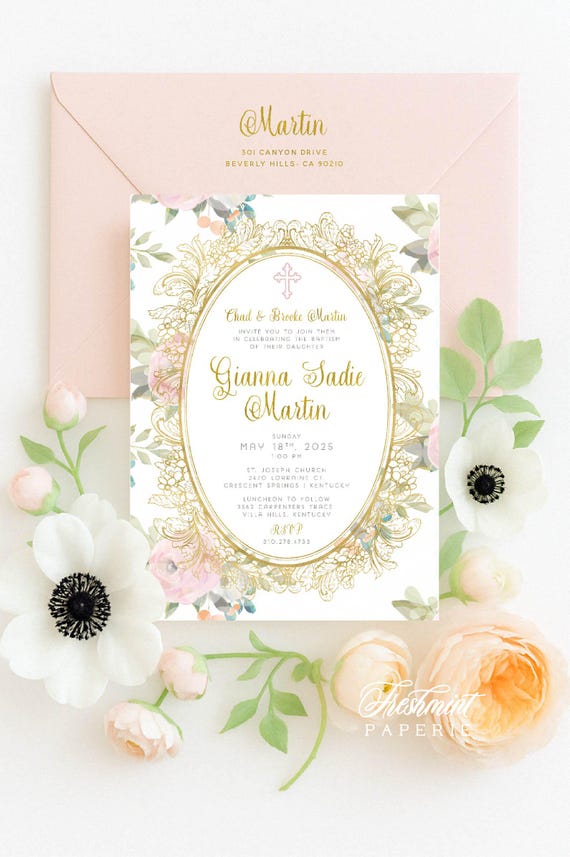 Baptism invitations - baptism invitation - christening Invitation - cross invitation - religious invitation -  baptism - cross invite - 121