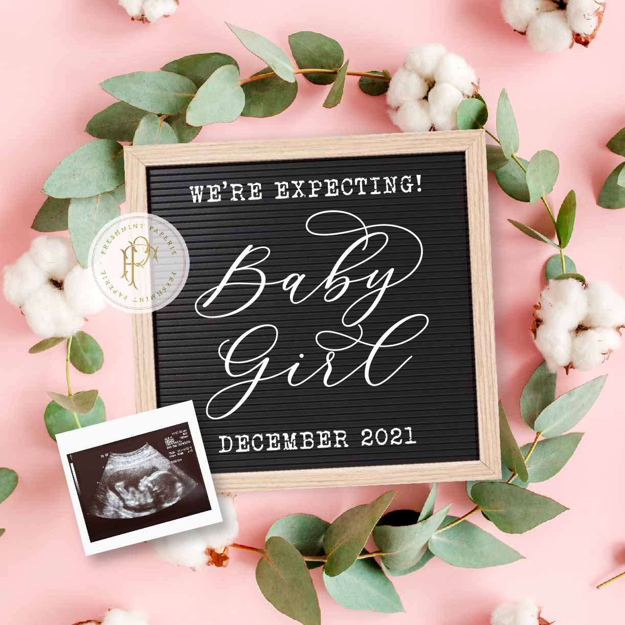 Download Pregnancy Announcement for Social Media, Baby Announcement ...