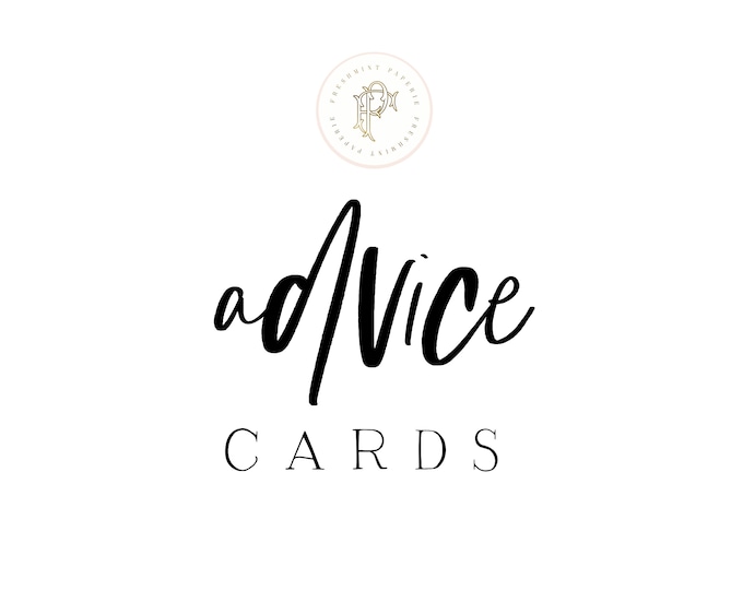 Matching ADVICE CARD - Freshmint Paperie