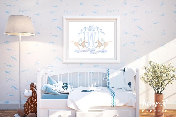 Horse Derby wall art, Derby Wall Art, Nursery name print, Horse Racing Wall art, Custom nursery wall art