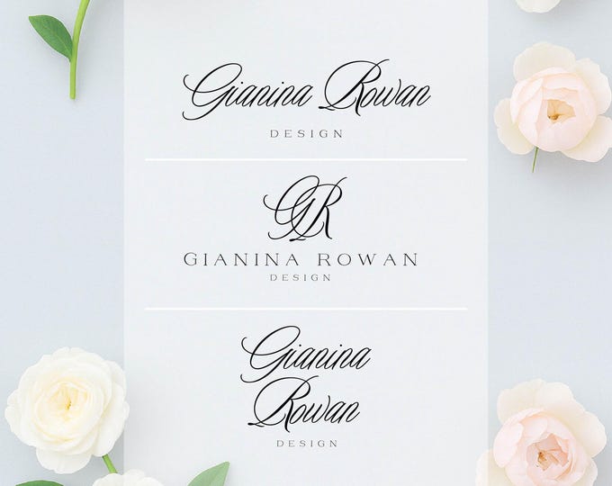 Custom Logo Design: Modern Business Branding, Calligraphy Logo
