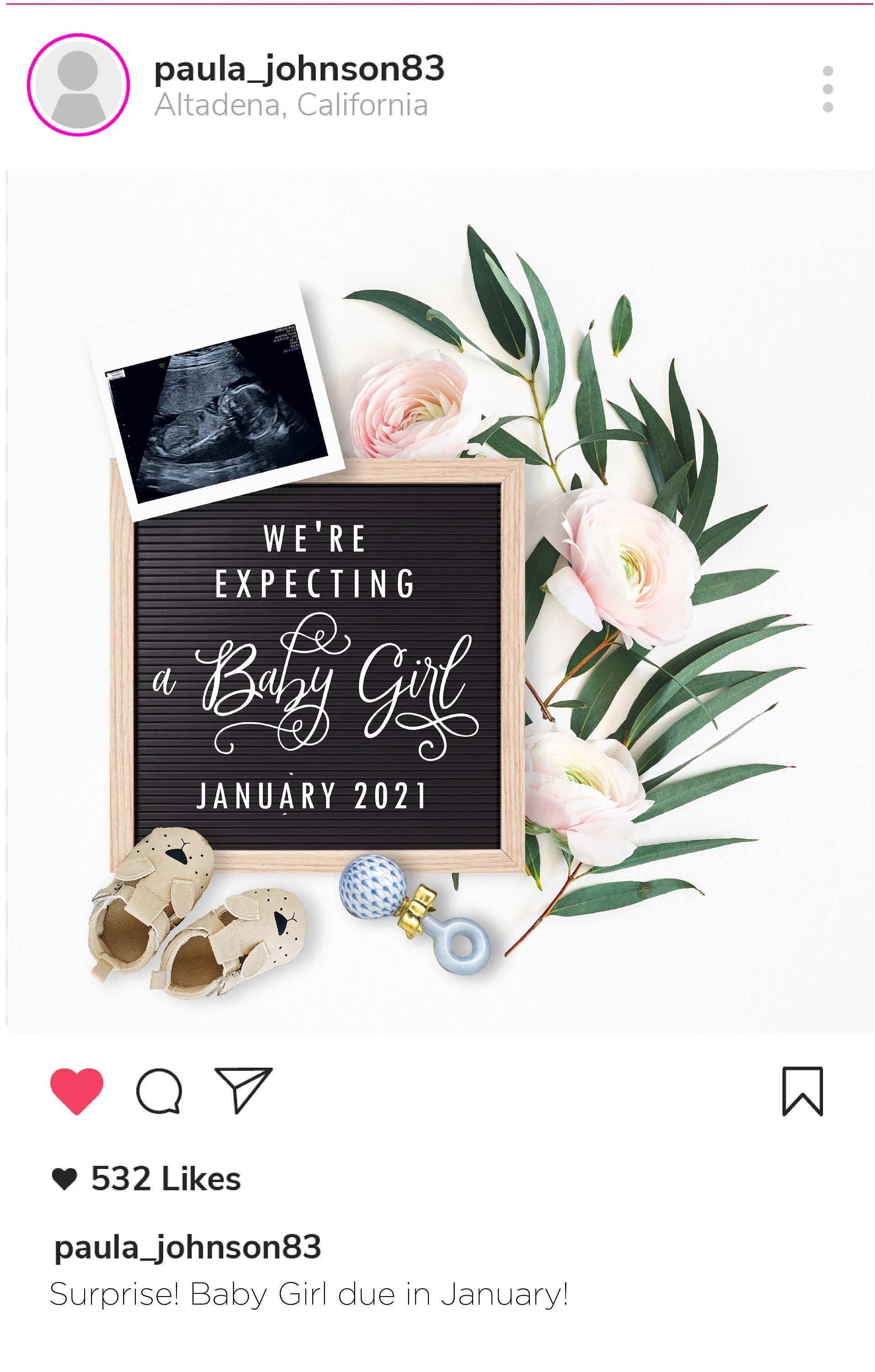 Download Pregnancy Announcement For Social Media Baby Announcement For Social Media Personalized Letter Board Pregnancy Announcement