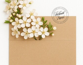 KRAFT envelopes, add on to any print order - Freshmint paperie