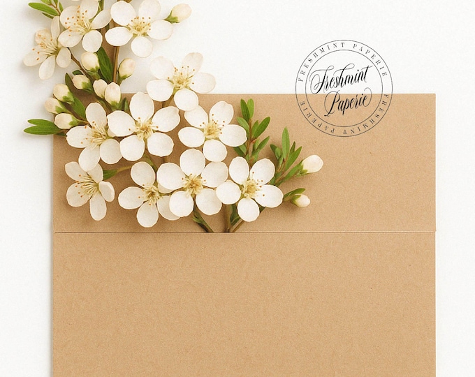 KRAFT envelopes, add on to any print order - Freshmint paperie