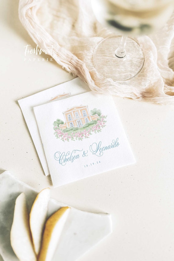 Wedding party napkins discount