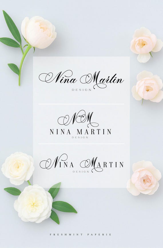 Logo Design, Business Branding, Modern Logo, Calligraphy Logo, Branding, Pretty Logo Designs, Feminine Logo, Monogram Logo
