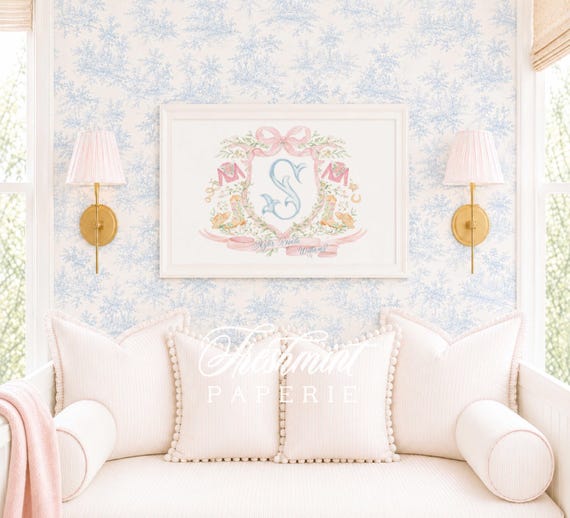Western Nursery Print, Rodeo Girls Wall Art, Monogram