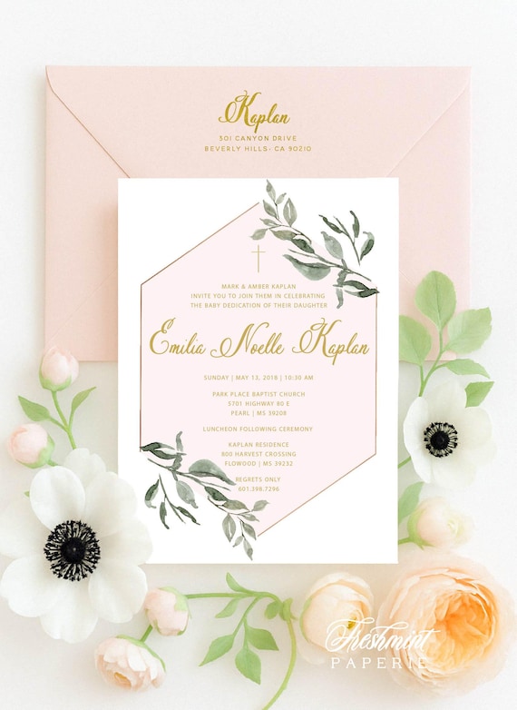 Baptism invitations - baptism invitation - christening Invitation - cross invitation - religious invitation -  baptism - dedication -105