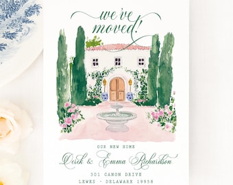 Personalized Moving Announcement Card: New Home, Address Change