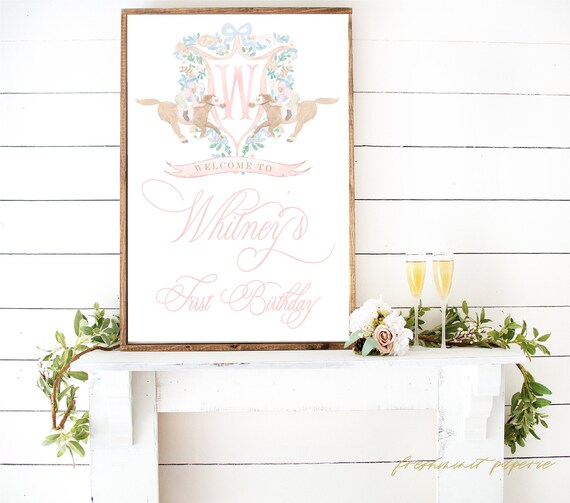 custom printable sign - to match any invitation - freshmint paperie