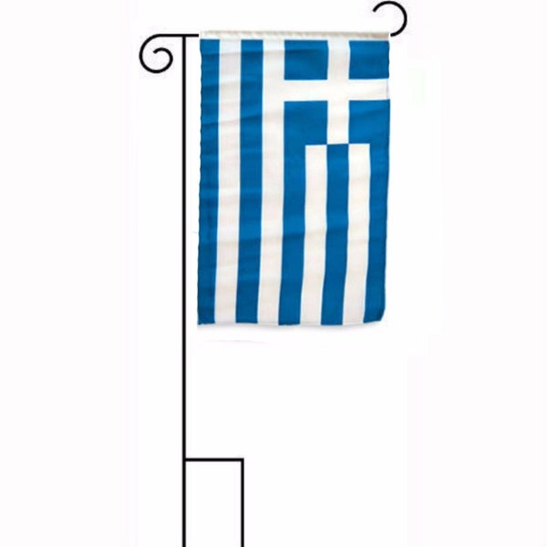 12"x18" Greece Sleeved w/ Garden Stand Flag