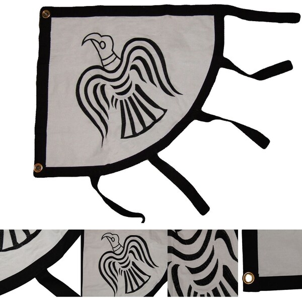 Vkng Raven Banner Flag Vnyl Decal - Norse Mythology Odn - De Cut