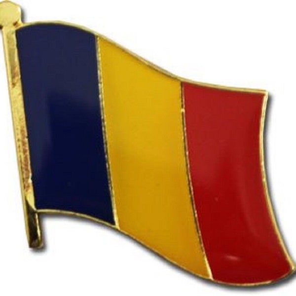Chad Country Flag Bike Motorcycle Hat Cap Lapel Pin