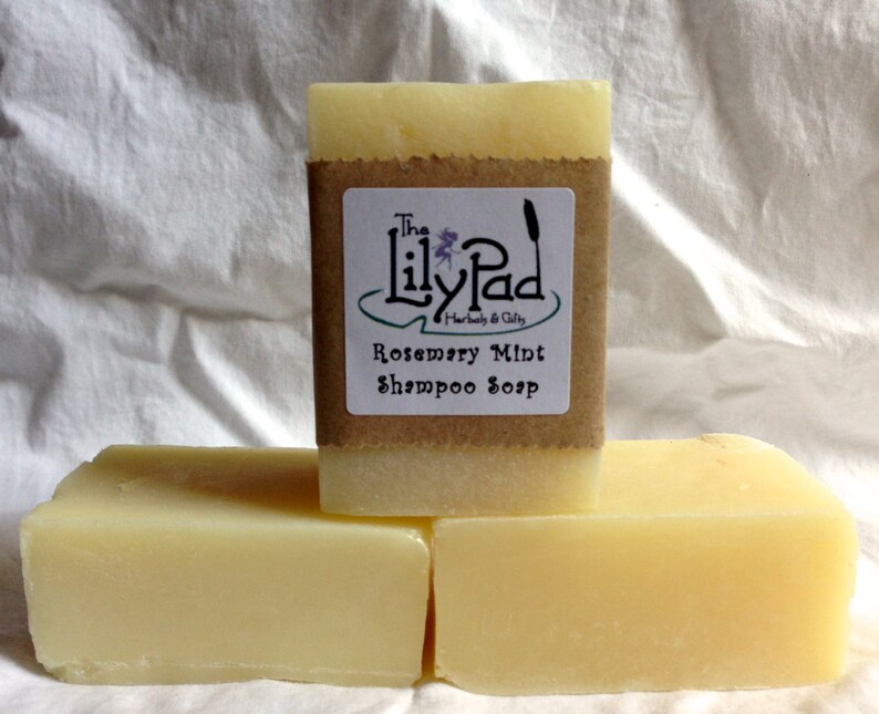 TOP SELLER Rosemary & Mint Shampoo Bar Soap. Coldprocess Etsy