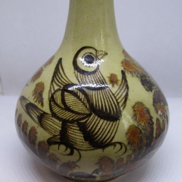 Carlos Villanueva Potter Signed Pottery Mexican Folk Art Vase