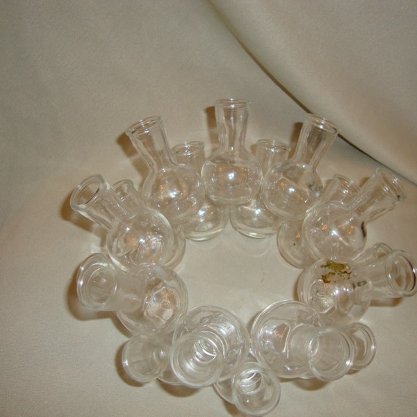 Vintage Glass Cluster Wreath Shaped Bud Vase Vases Frog Flower Floral Ring free shipping