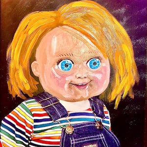 Young Chucky Childs Play película de terror fan art print