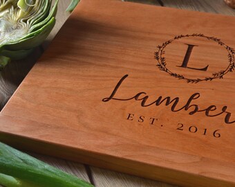 Personalized Hardwood Cutting Board | Anniversary | Wedding | Mother's Day | Gift | Chopping Block