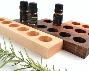 Solid Hardwood Essential Oil Holder | Oil Storage | Oil Display | doTERRA | Mom Gift