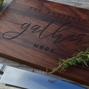 Walnut wood cutting board | Personally Engraved | Anniversary Gift | Newlywed | Housewarming Gift