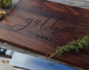 Walnut wood cutting board | Personally Engraved | Anniversary Gift | Newlywed | Housewarming Gift