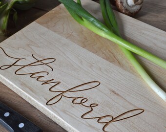 Personalized Hardwood Cutting Board | Anniversary | Wedding | Mother's Day | Gift | Chopping Block