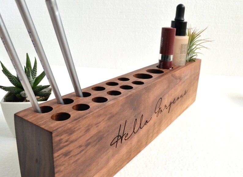 9 Lipstick Holder Display Stand Clear Acrylic Cosmetic Organizer