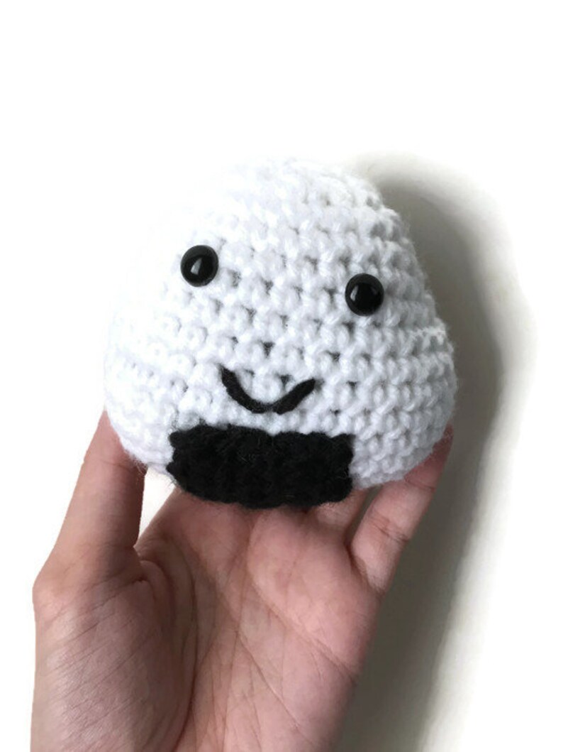 Toys & Games Rice Ball Soft Crochet Toy Food Plush Free Domestic