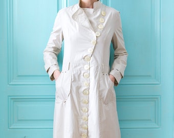 Coat dress glossy button