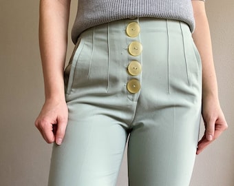 Business trousers front button