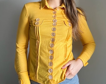 Button blouse Yellow