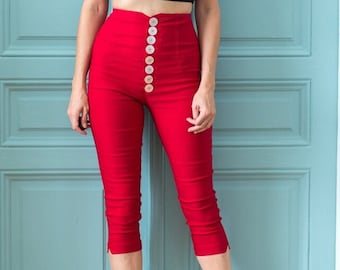 7/8 jeans with high waist