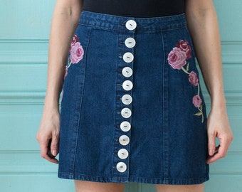 Jean skirt Rose