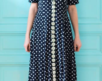 Sommerkleid* Polka Dots*, Maßanfertigung Gr. 44 bis 50