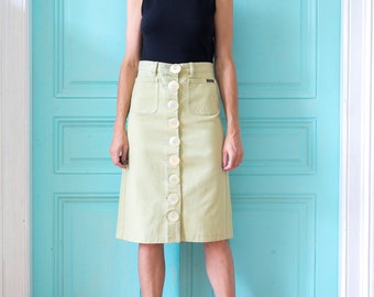 Jeans skirt* front button line