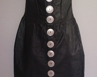 Imitation leather dress * Lady Grey