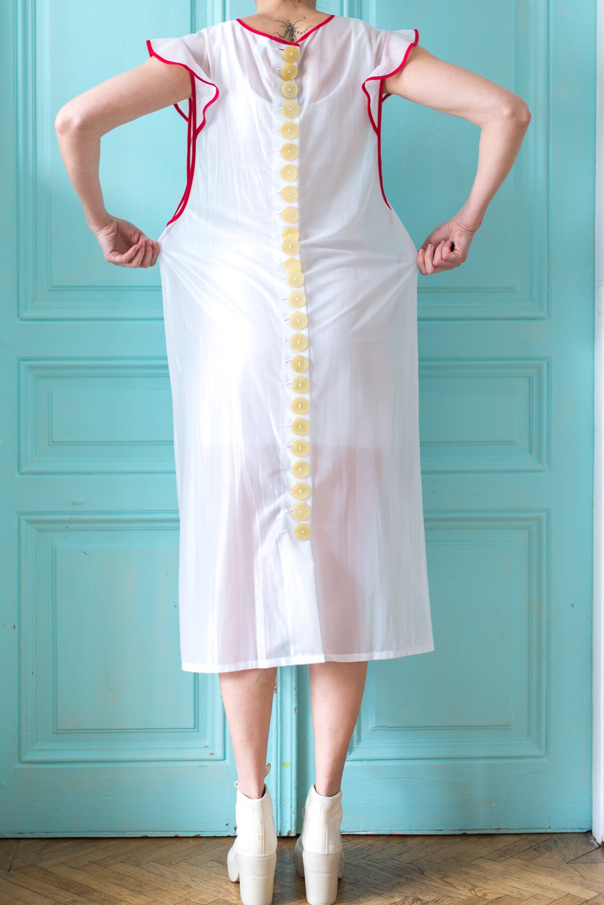 Schürzen Baumarkt 7/8 Kasack Kittel kurz Schürze Dederon Polyester ...