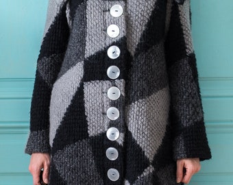 Cappotto in lana bottone lucido WGK 2