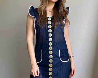 Smock Double Button Line