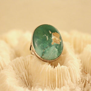 Anillo Navajo Vintage de Plata y Turquesa
