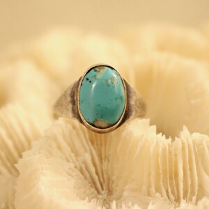 Vintage Navajo Silver and Turquoise Ring