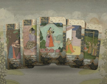 Ancient Indian Tarot - Major Arcana - India Art - Tarot Deck - Fortune Telling - Divination tools - Tarot Gift -  Illustrated Cards
